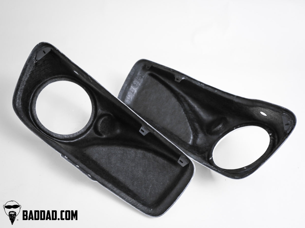 Underside of Street Series 8" speaker lids showing thick fiberglass construction