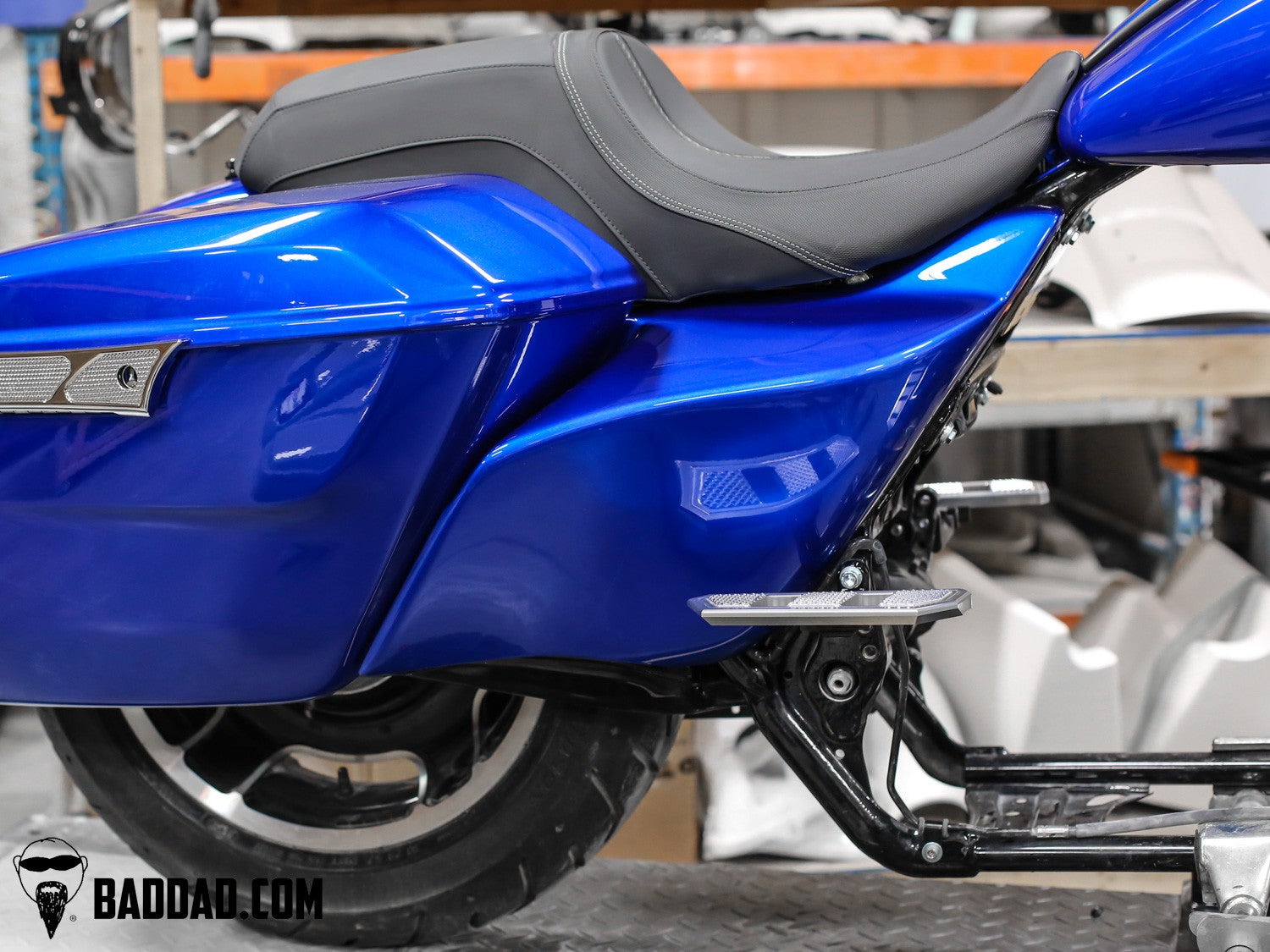 Harley stretched side cover