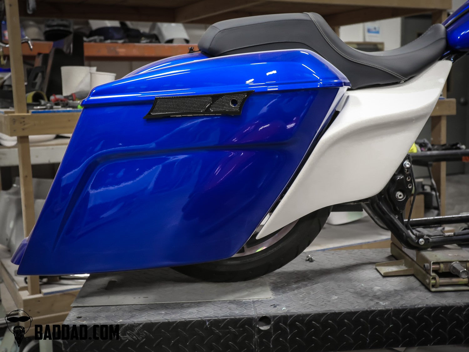 Custom Harley side cover detail