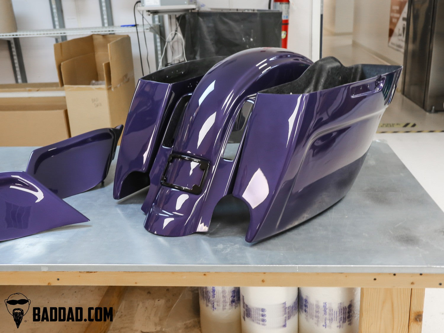 Vantage Series side covers and fender painted Purple Abyss