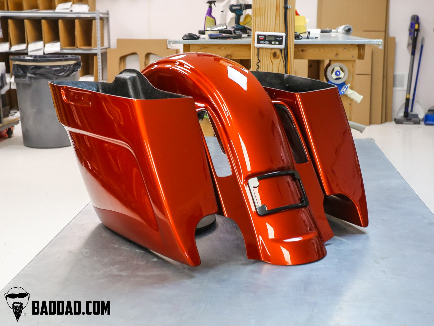 Vantage Series Kit painted Whiskey Fire, rear three-quarter view