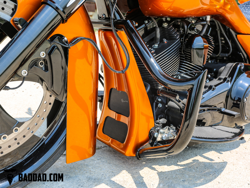 Harley Davidson Chin Spoiler Scoop Custom Bagger Motorcycle Street Glide FLHX