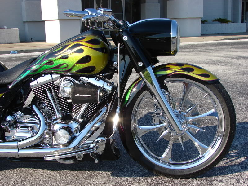Road King Stretched Headlight Nacelle Spear | Bad Dad | Custom Bagger