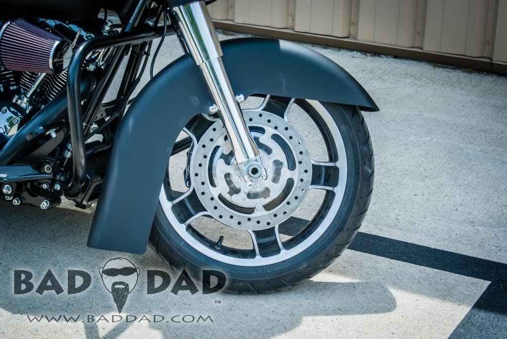 21" Wrap Fender Spacer Kit for Smooth Legs 2014-2020 Harley Touring FLH CHROME