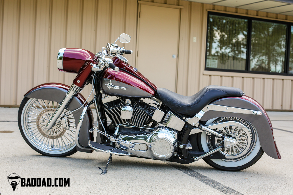 Softail Stretched Headlight Nacelle | Bad Dad | Custom Bagger Parts for