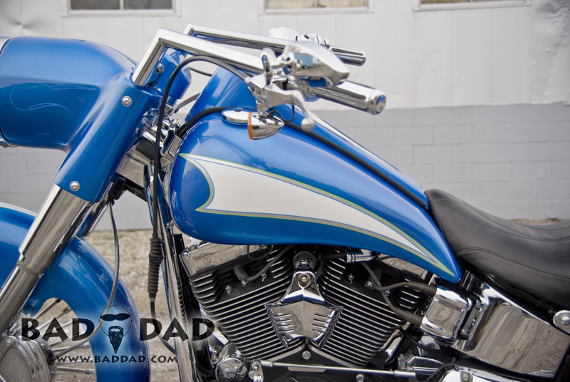 Stretched Tank Shroud for Softail | Bad Dad | Custom Bagger Parts for