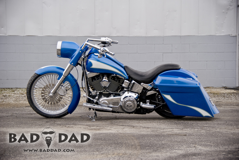 CUSTOM FRONT FENDER 6" WIDE ROAD KING TOURING 23" 130 WHEELS 