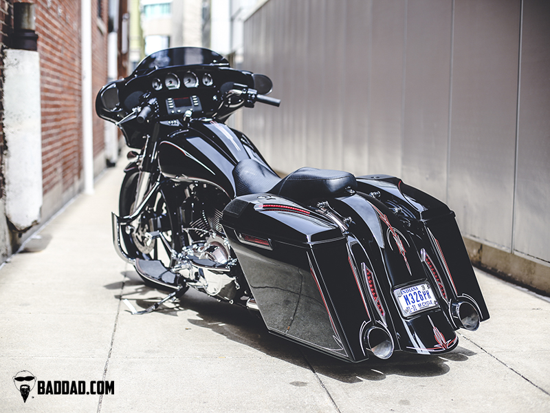 Injected Stretched Saddlebags for 2014+ | Bad Dad | Custom Bagger Parts for  Your Bagger