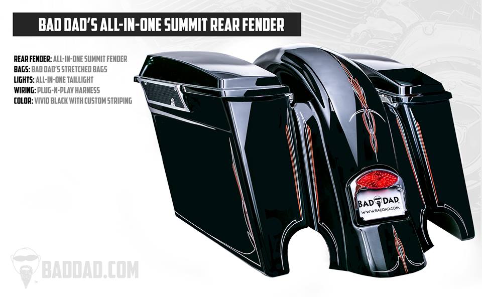 All-in-One Summit Fender & Bag Kit | Bad Dad | Custom Bagger Parts for