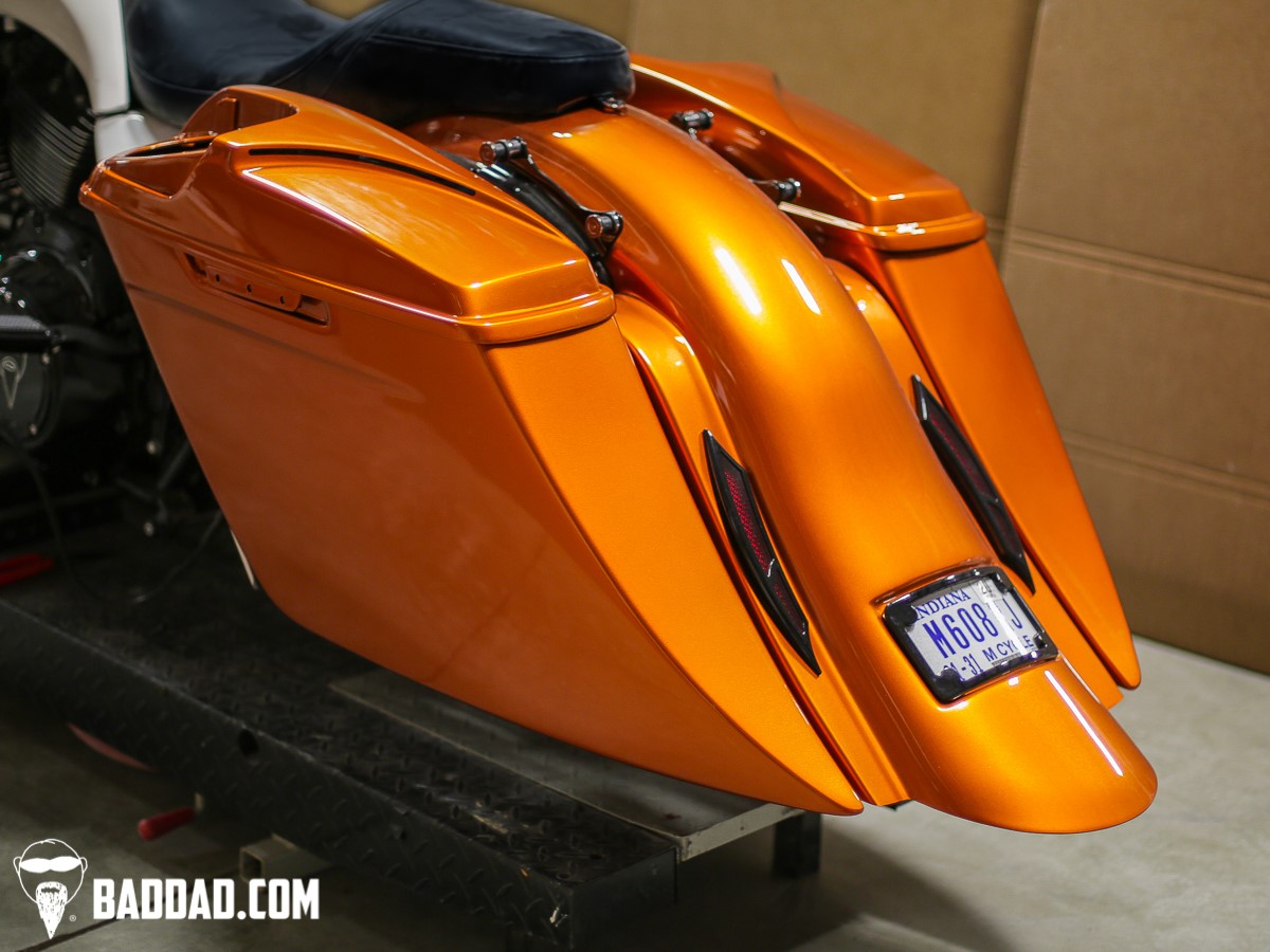 Street Series Stretched Saddlebags for 2014+ | Bad Dad | Custom Bagger  Parts for Your Bagger